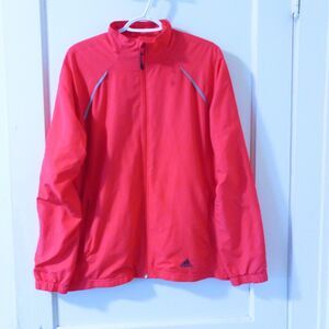 Adidas X-Large 3 Stripe Wind Jacket-Vented-Mesh Lined-Pockets-Reflective Strips